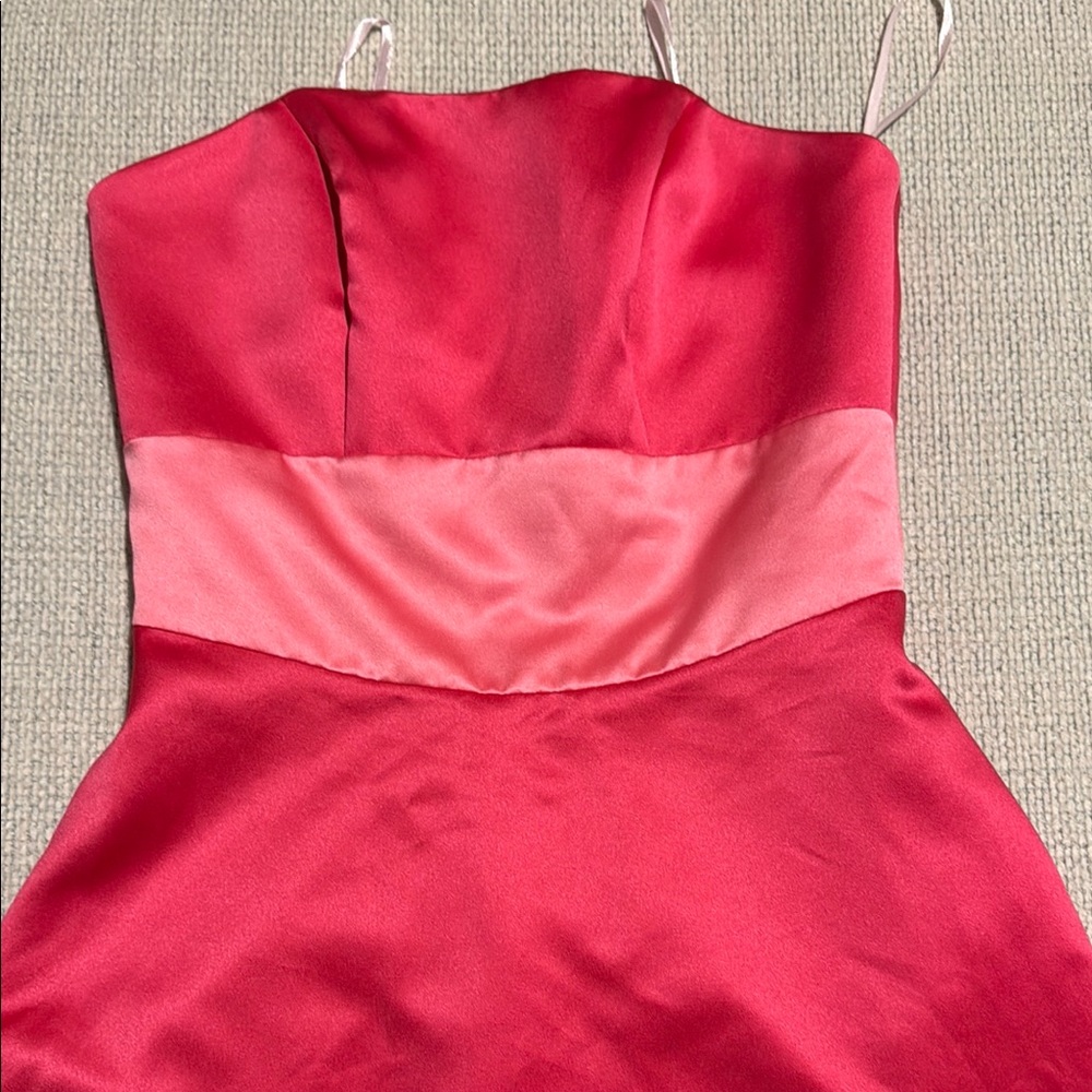 Mori Lee Red Spaghetti Strap Sundress - Picture 11 of 13